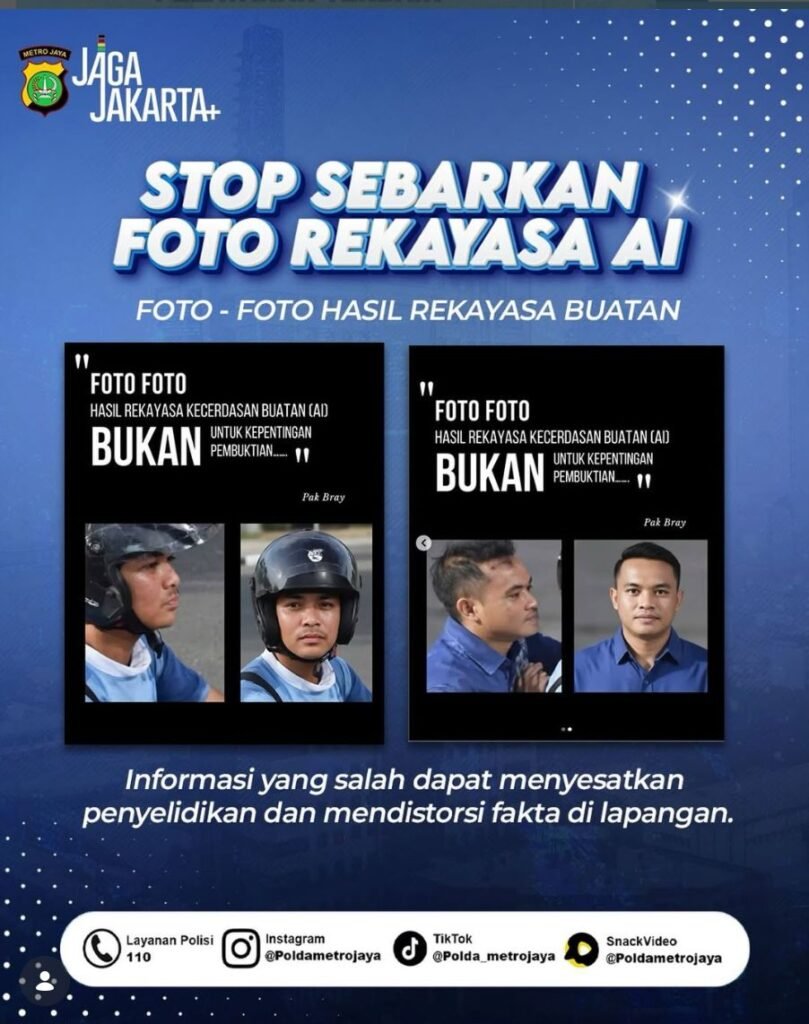 Polisi: Foto Pelaku Penyiraman Air Keras Rekayasa AI, Buat Kaburkan Penyelidikan