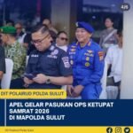 Dir Polairud Polda Sulut Kombes Pol Bayu Aji Yudha Prajas Hadiri Apel Pasukan Dan Siap Sukseskan Operasi Ketupat Samrat 2026