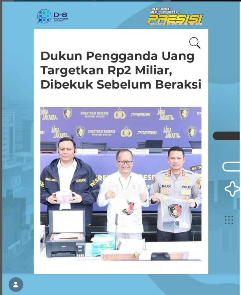 Dukun Pengganda Upal Hendak Sasar Tetangga Manfaatkan Momen Lebaran